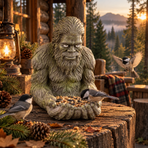 Bigfoot Bird Feeder – Resin Outdoor Garden Decor